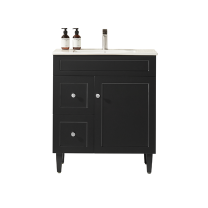 Ashford Floor Vanity 740*455*880mm Matte Black