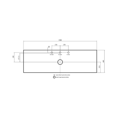 Standard Above Counter Top 600-1800mm