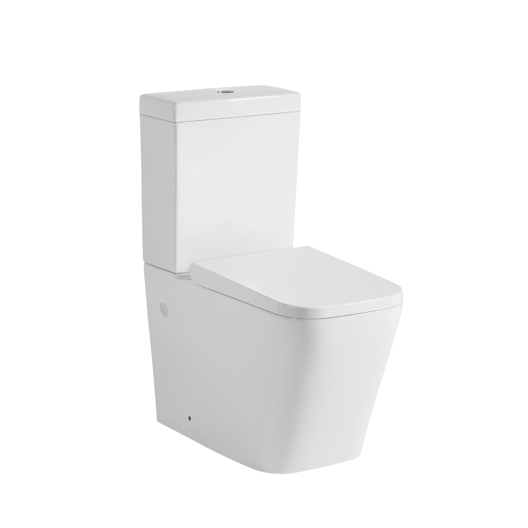 Back to Wall Qubist BTW Toilet Suite 665*380*840mm Trap Included