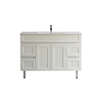 Ceto ACACIA 1200mm*460mm*860mm free standing Matte White Vanity