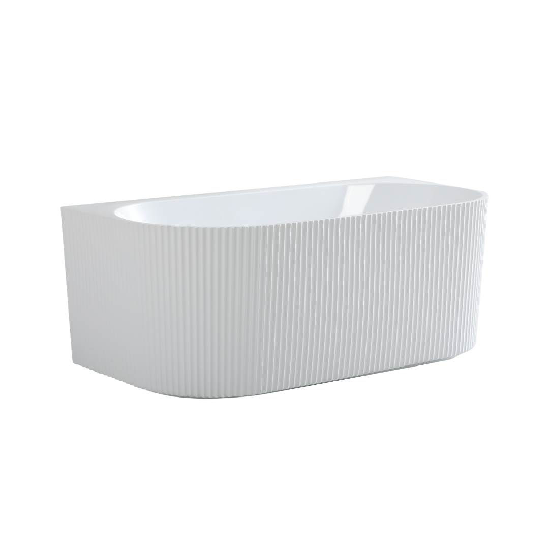 Rochelle Oval  Back to Wall Bathtub 1500x750x580mm