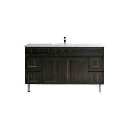 Ceto ACACIA 1500*460*860mm Free Standing Matte Black Vanity