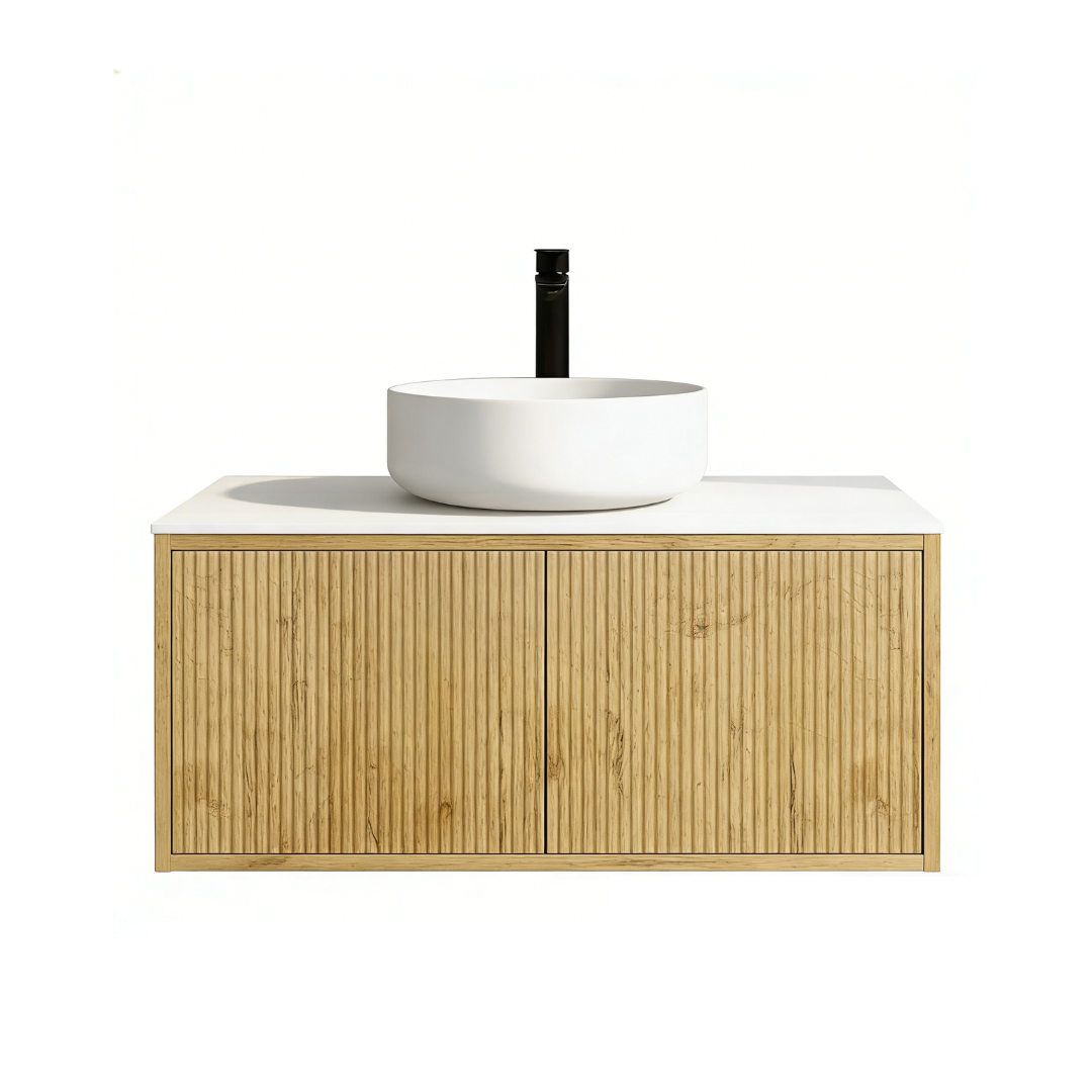 Bellevue Standard Wall-Mounted  Vanity 890*496*380mm Prime Oak