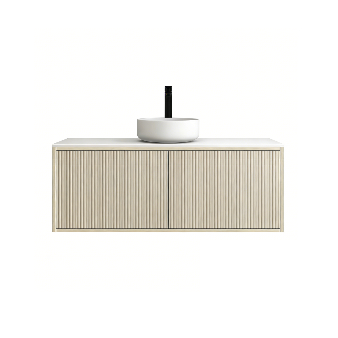 Bellevue Slim Wall-Mounted  Vanity 1190*386*380mm Coastal Oak
