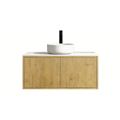 Bellevue Slim Wall-Mounted Vanity 890*386*380mm Prime Oak