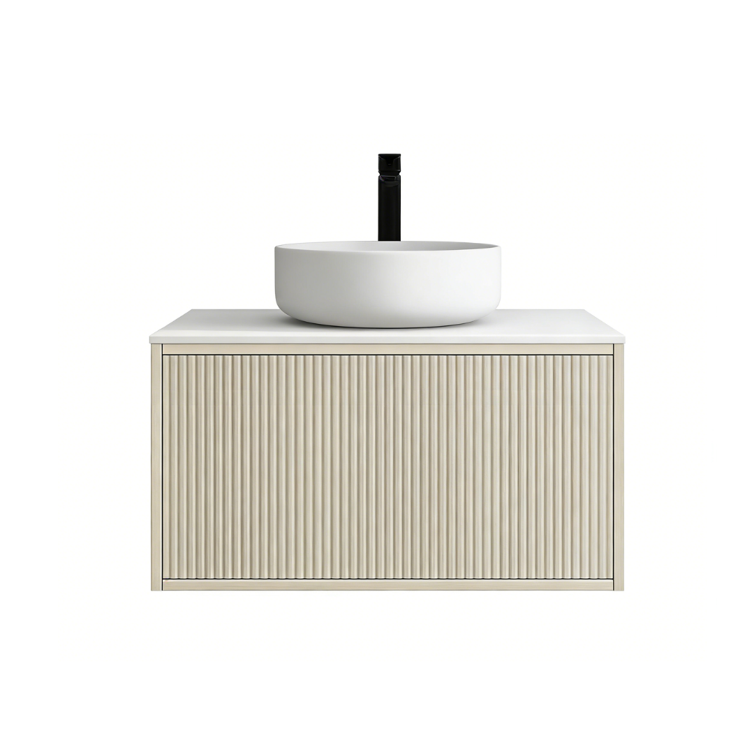 Bellevue Standard Wall-Mounted  Vanity 740*496*380mm Coastal Oak