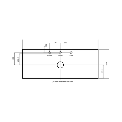 Standard Above Counter Top 600-1800mm