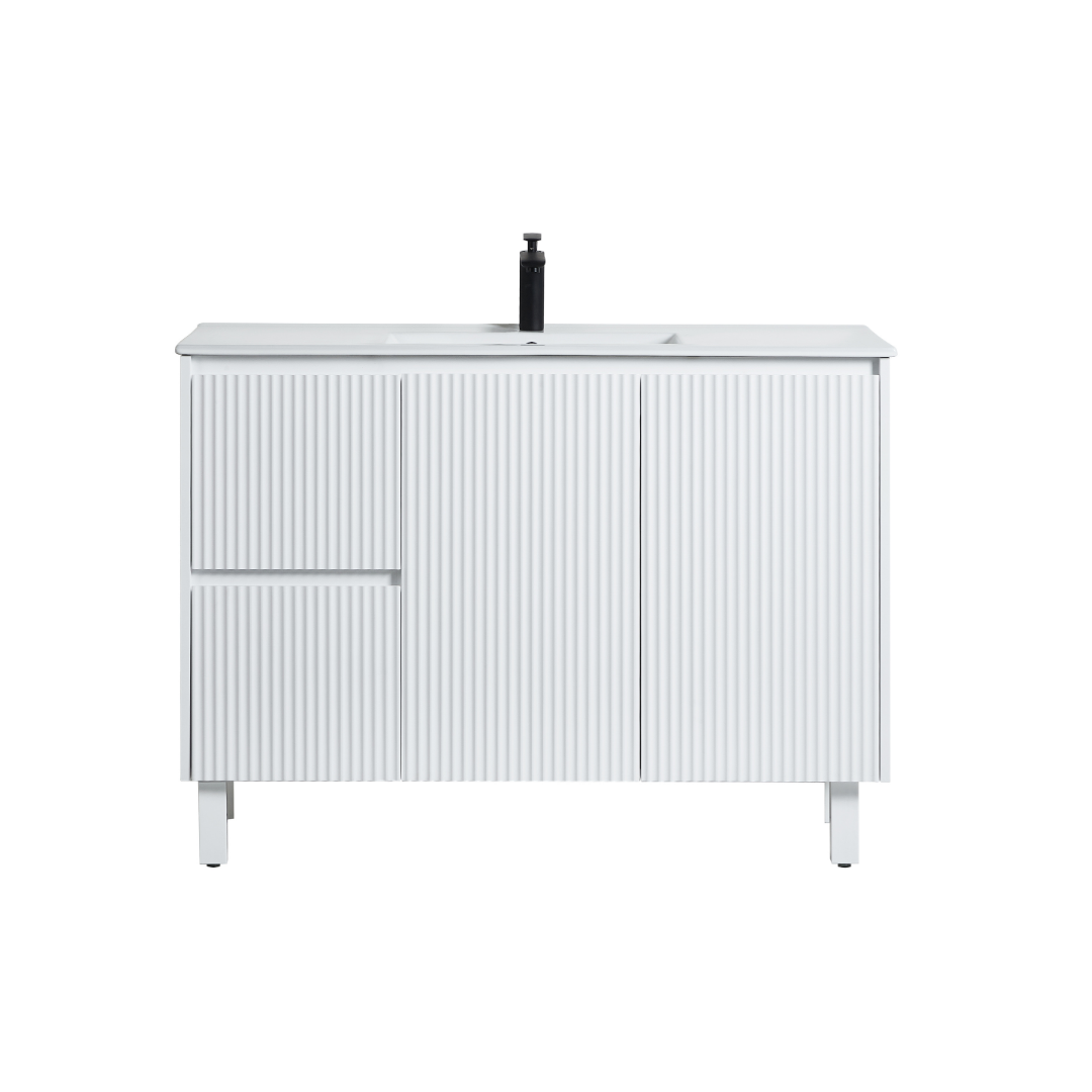Brighton Floor Vanity 1200*460*500mm Matte White