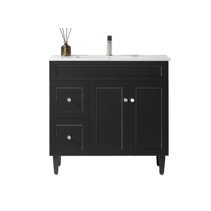 Ashford Floor Vanity 900*460*880mm Matte Black