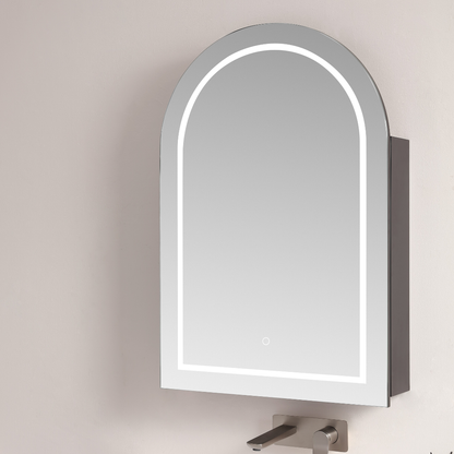 LED PVC Shaving Cabinet – Moisture-Resistant Bathroom Storage 600*900*155mm