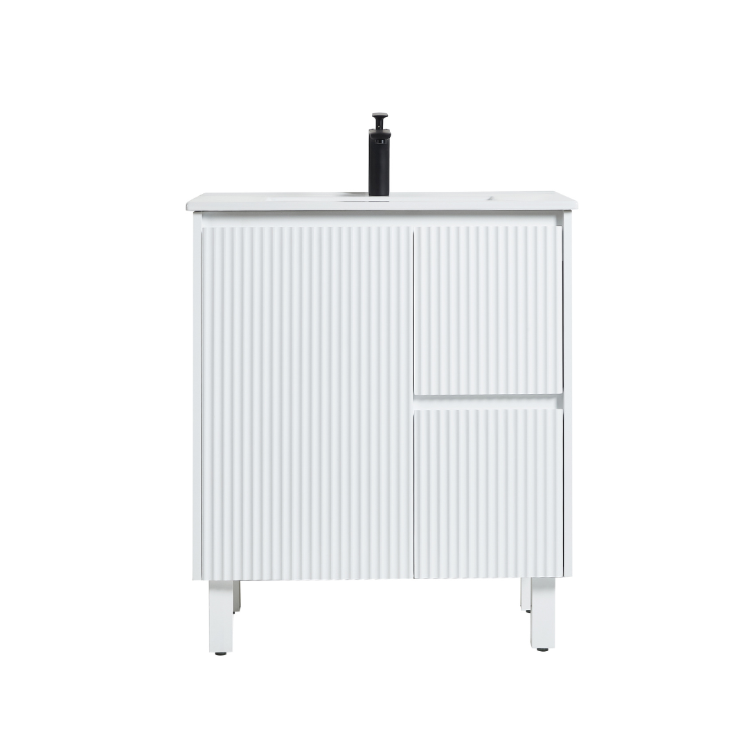 Brighton Floor Vanity 750*460*860mm Matte White