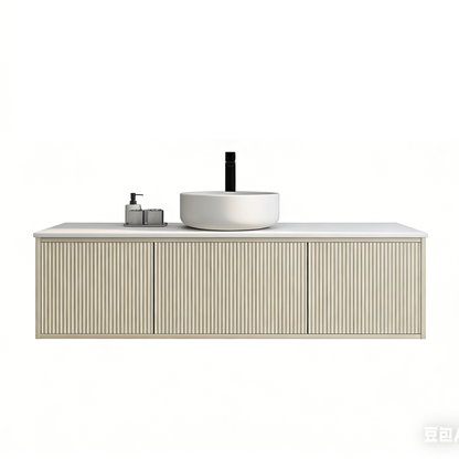 Bellevue Standard Wall Hung Vanity 1490*496*380mm Coastal Oak