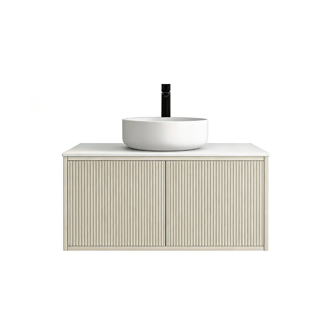 Bellevue Standard Wall-Mounted  Vanity 890*496*380mm Coastal Oak