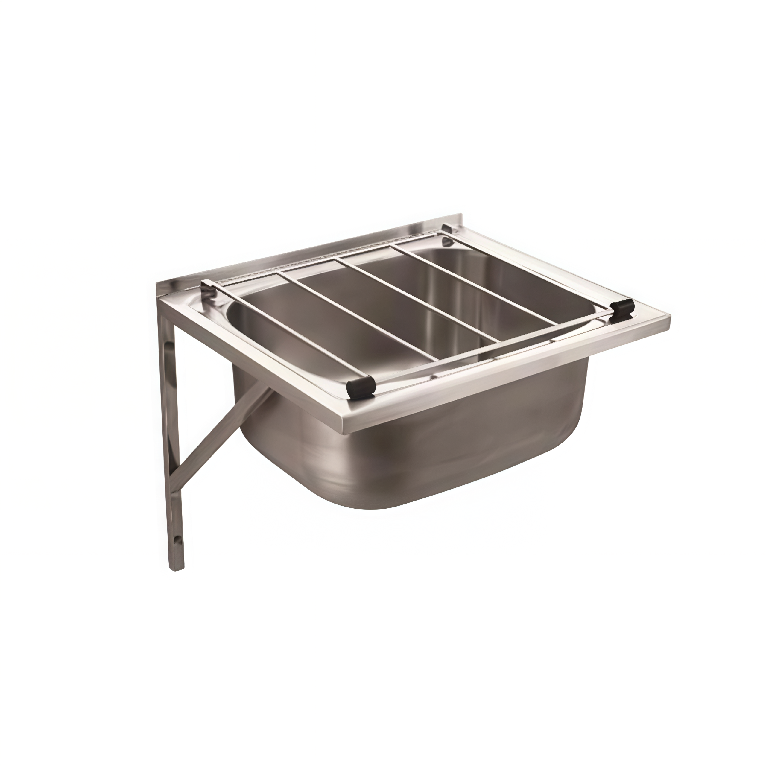 Cleaners Sink with Wall Brackets and Grate 555*455*200mm CLS455