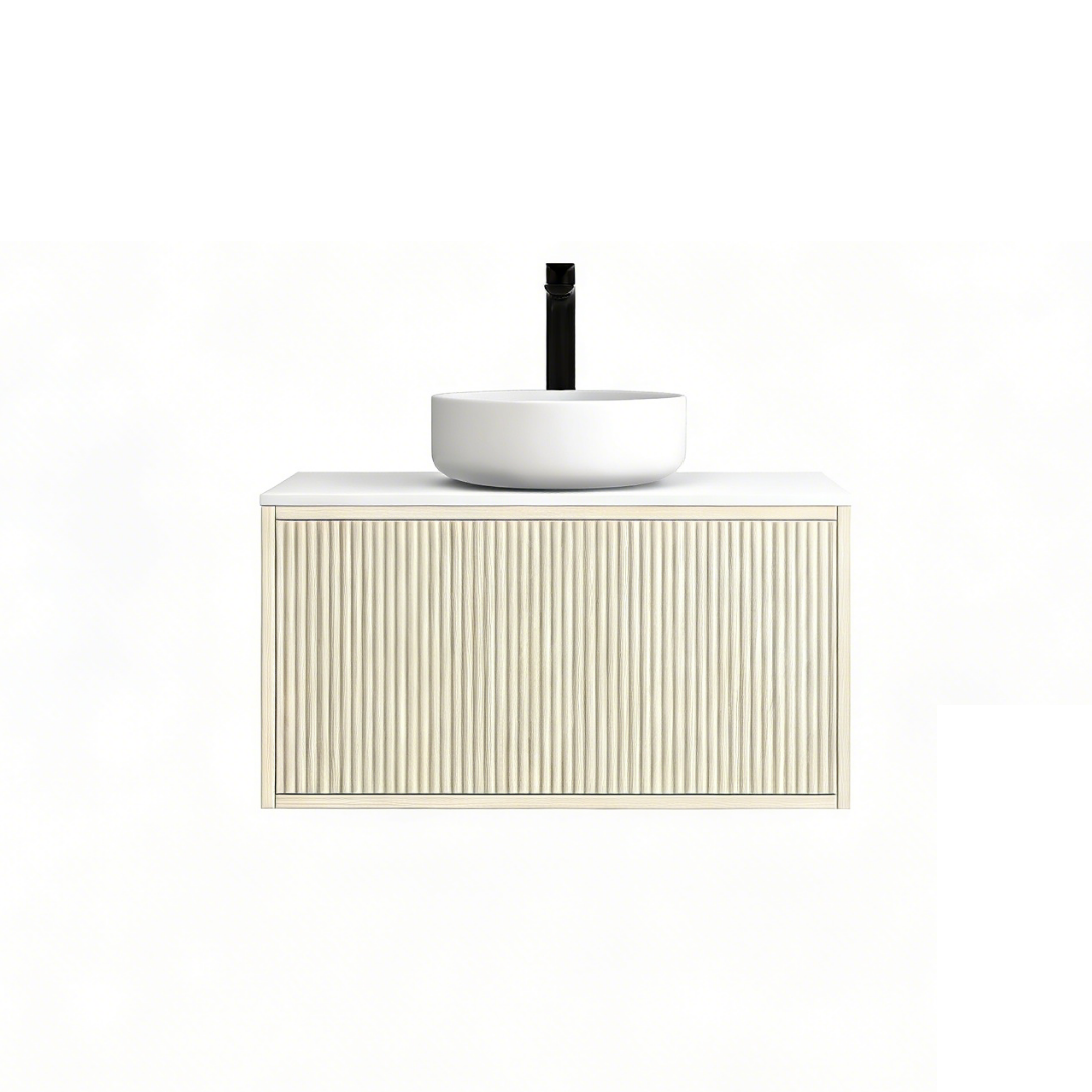 Bellevue Slim Wall-Mounted  Vanity 740*386*380mm Coastal Oak