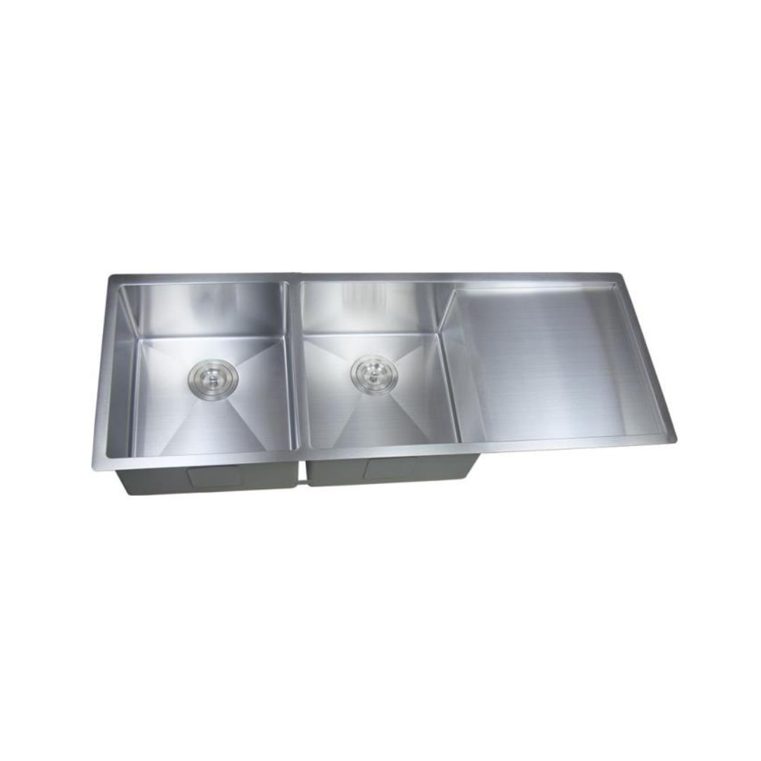 Stainless Steel Kitchen Sink Double Bowls 1160*450*220mm
