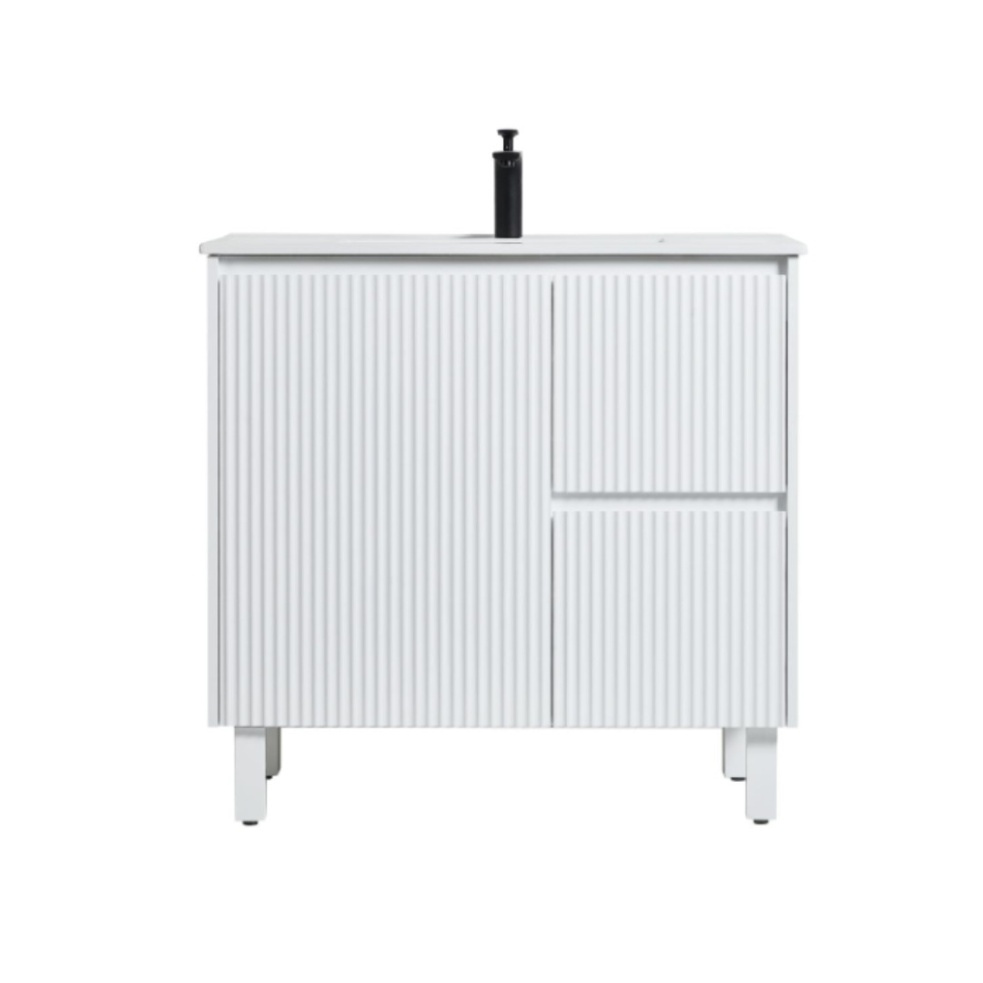 Brighton Floor Vanity 900*460*880mm Matte White