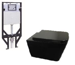 Qubist R&T inwall Wall-Mounted Toilet Suite