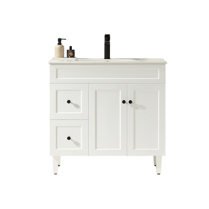 Ashford Floor Vanity 900*460*880mm Matte White