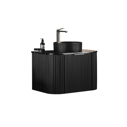 Solea Standard Wall Hung PVC Cabinet with soft closing door 600/750/900mm