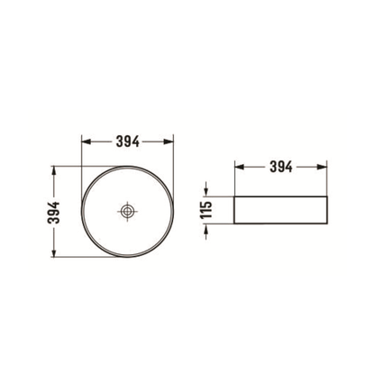 Matte White with gold Vein Basin Alabaster 394*394*115mm