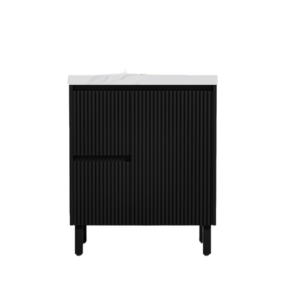 Brighton Floor Vanity 750*460*880mm Matte Black