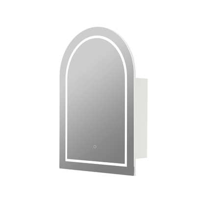 LED PVC Shaving Cabinet – Moisture-Resistant Bathroom Storage 600*900*155mm