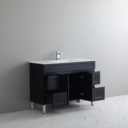 Ceto ACACIA 1200*460*860mm free standing Matte Black Vanity