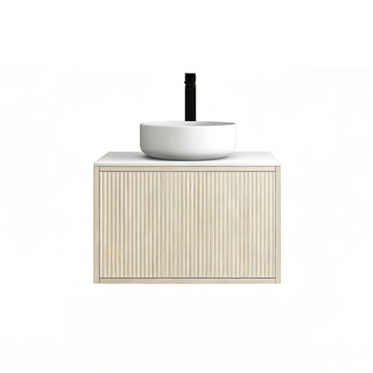 Bellevue Slim Wall-Mounted  Vanity 590*386*380mm Coastal Oak