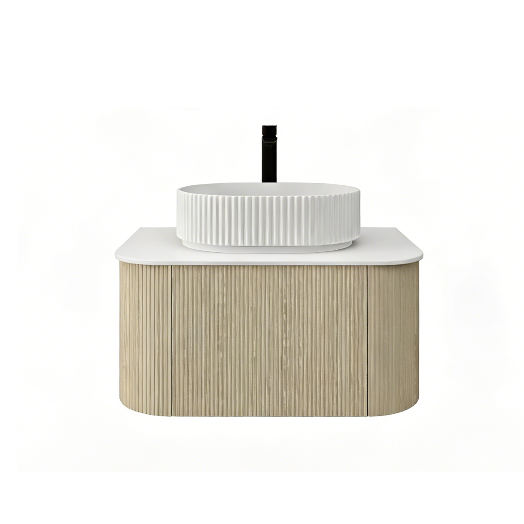 Bronte Standard Wall Hung Vanity 738*493*347mm Coastal Oak Cabinet Only