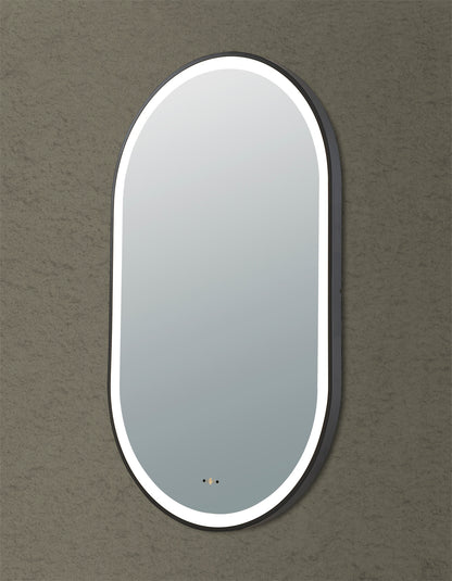 Ovian Iron Framed LED Mirror Electroplated 450*900mm LFMOV4590-MB/BG/BN/GN