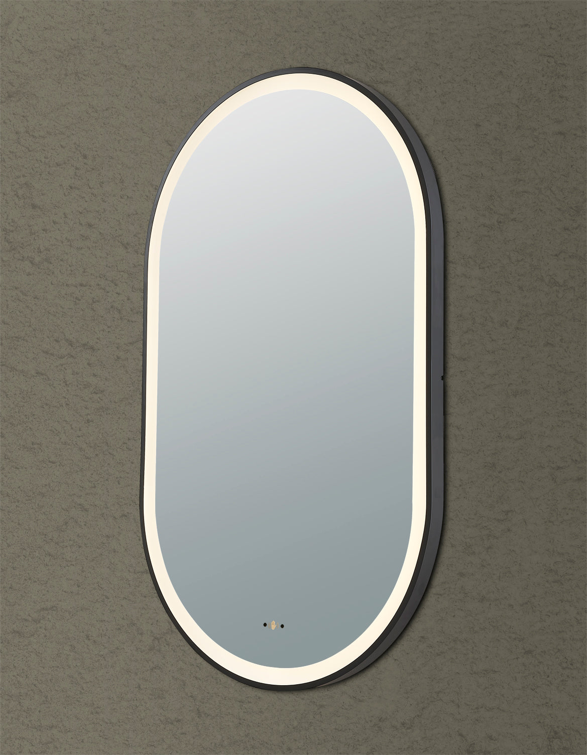 Ovian Iron Framed LED Mirror Electroplated 600*1000mm LFMOV60100-MB/BG/BN/GN