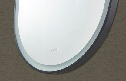 Ovian Iron Framed LED Mirror Electroplated 600*1000mm LFMOV60100-MB/BG/BN/GN