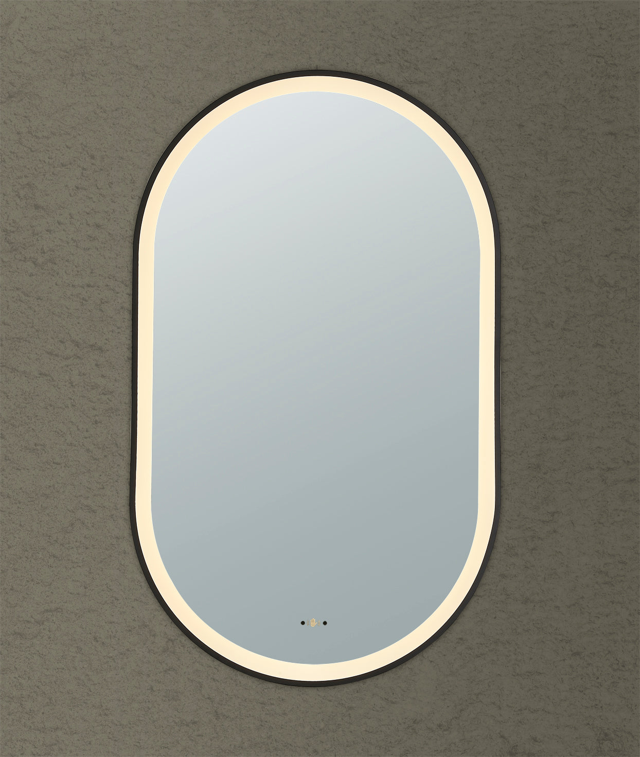 Ovian Iron Framed LED Mirror Electroplated 600*1000mm LFMOV60100-MB/BG/BN/GN
