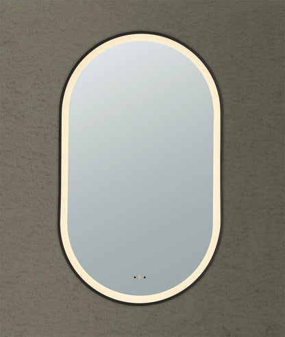 Ovian Iron Framed LED Mirror Electroplated 600*1000mm LFMOV60100-MB/BG/BN/GN