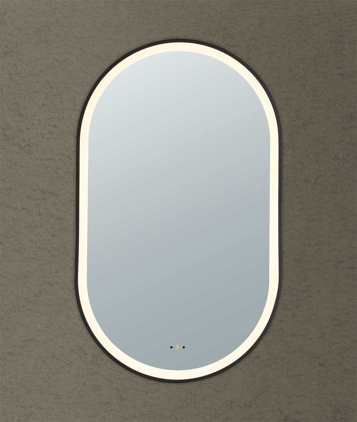 Ovian Iron Framed LED Mirror Electroplated 600*1000mm LFMOV60100-MB/BG/BN/GN