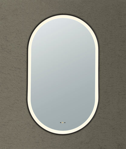 Ovian Iron Framed LED Mirror Electroplated 600*1000mm LFMOV60100-MB/BG/BN/GN