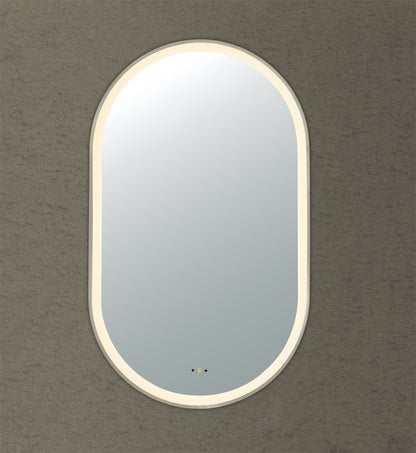 Ovian Iron Framed LED Mirror Electroplated 450*900mm LFMOV4590-MB/BG/BN/GN