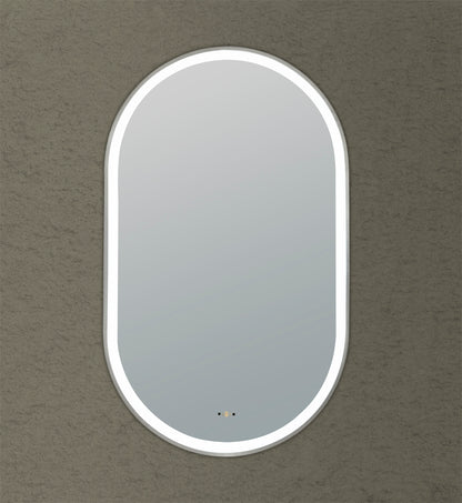 Ovian Iron Framed LED Mirror Electroplated 450*900mm LFMOV4590-MB/BG/BN/GN