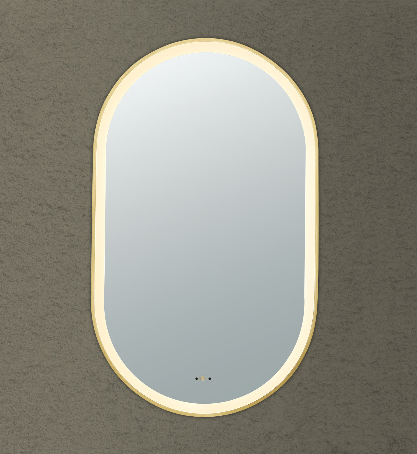 Ovian Iron Framed LED Mirror Electroplated 450*900mm LFMOV4590-MB/BG/BN/GN