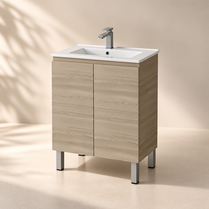 Slim Freestanding Vanity with Legs 600*360*860mm (Luxern)