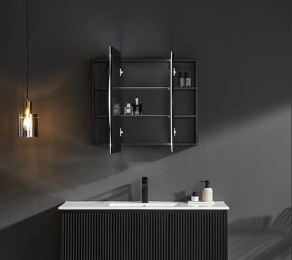 Olivia Shaving Cabinet Tall Boy 1200x750x150mm OPLSV1275MB/MW