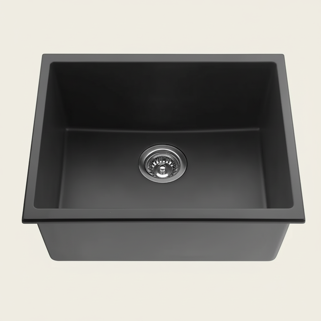 Quartz Undermount Kitchen Sink 543*457*250mm