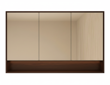 Walnut Grace Shaving Cabinet – Warm Wood Finish 600–1480mm