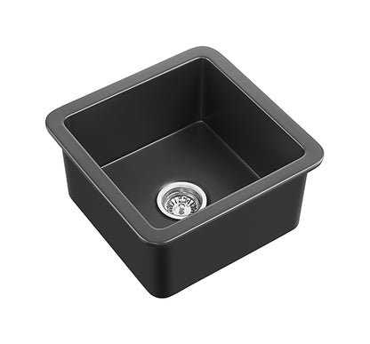457-810mm Camden Fireclay Square insert/undermound Sink FCS457GW/MB FCS677GW/MB FCS810GW/MB