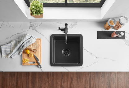 457-810mm Camden Fireclay Square insert/undermound Sink FCS457GW/MB FCS677GW/MB FCS810GW/MB