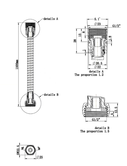 Water-Efficient 3-Mode ABS Hand Shower