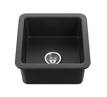 457-810mm Camden Fireclay Square insert/undermound Sink FCS457GW/MB FCS677GW/MB FCS810GW/MB