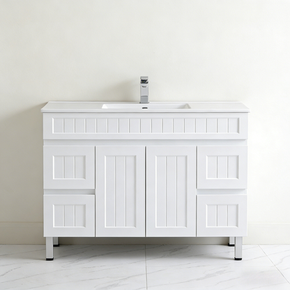 Ceto ACACIA 1200mm*460mm*860mm free standing Matte White Vanity
