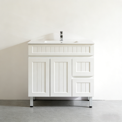 Haven Wood 900*460*880mm Floor Standing Vanity Matte white